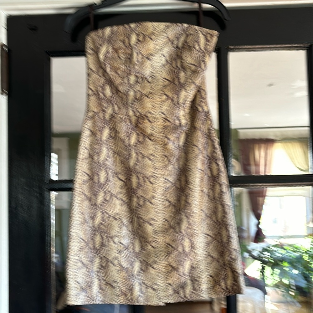 Vintage 2001 Hugo Buscati  leather dress